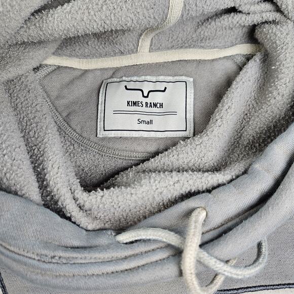 Kimes Ranch Hoodie Women's Size Small Gray Pullover Logo Rodeo Two Scoops - Picture 4 of 6